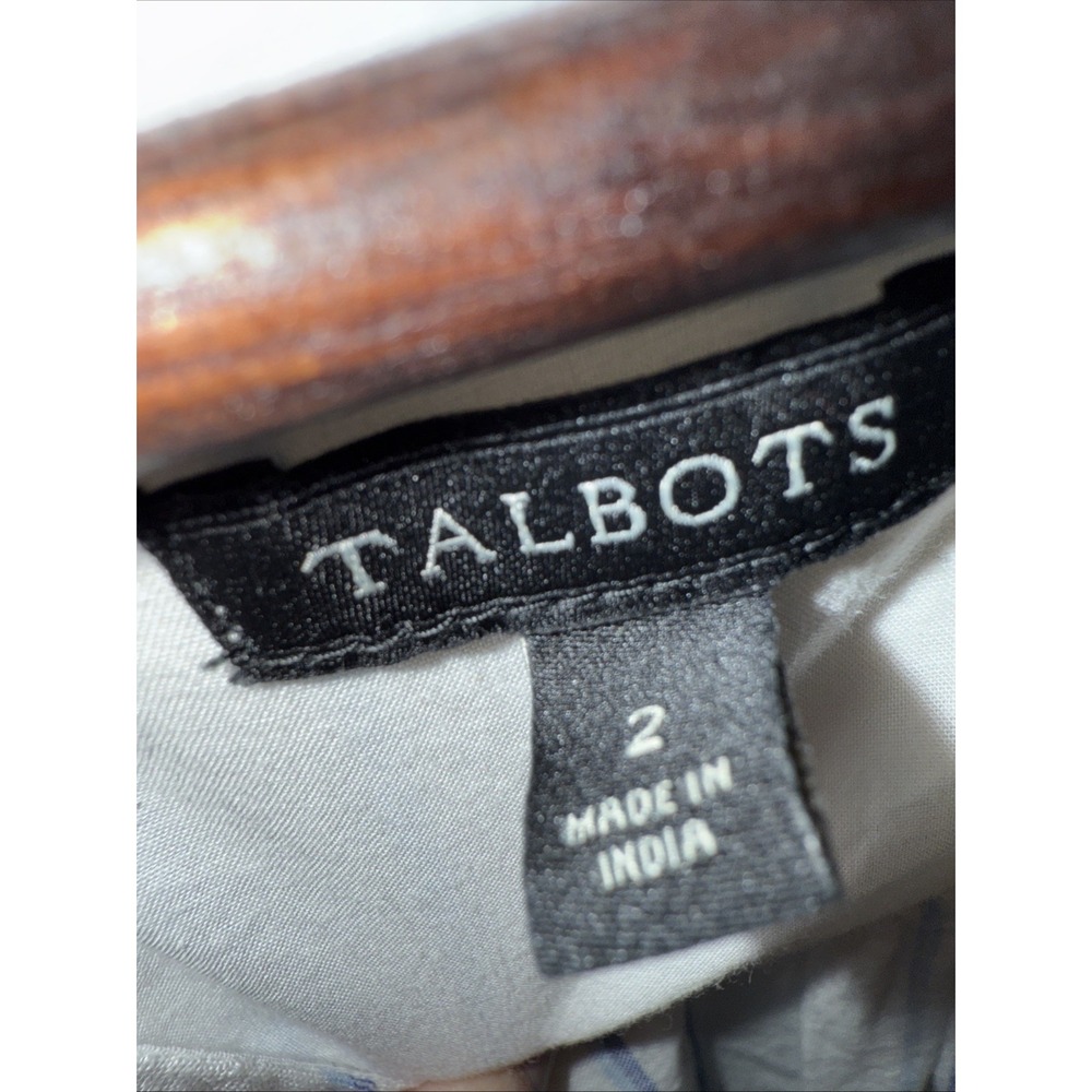Talbots Women's Striped Linen Cotton Blend Maxi Dress Sleeveless Sz 2 Blue - Picture 4 of 5